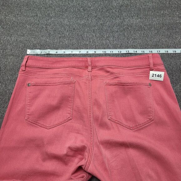 J Jill Jeans Womens 12 Pink Slim Boyfriend Straight Leg Denim Pants - Picture 9 of 10